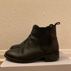 Black Chelsea boots